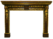 Mantel 1010A with Gold Leaf