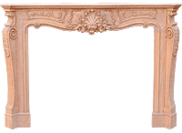 Mantel 85 with Decorative Carvings
