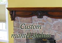 Custom Mantel Shelves
