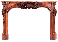 Mantel 30 with Cherry Stain