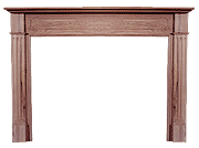 Mantel P110 with Flited Pilasters