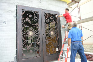 iron doors for hindu temple mahwah nj